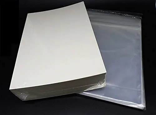 Docsmagic.de Thick Manga Size Resealable Bags + Backing Boards - Combo Pack 175 x 218 mm 100