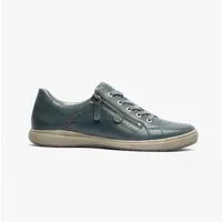 Josef Seibel Damen Caren 12 Sneaker, Ocean - Damen-Schnürhalbschuhe mit hochwertigem Nappa-Leder, extrem flexibel durch Strobel-Machart und ideal für den Alltag.