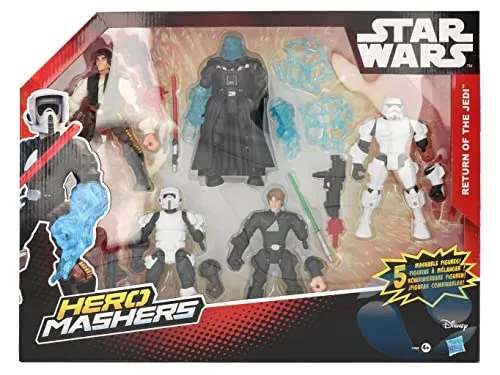 Star Wars Hero Mashers Action Figuren 15 cm Multipack - Original lizenzierte Actionfiguren, ideal für kreative Abenteuer und Spielspaß