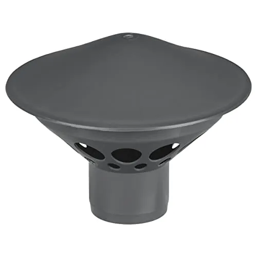 Entlüftungshaube Ø DN50 Dunsthut Dachentlüfter Lüftungspilz Abwasserrohr Grau