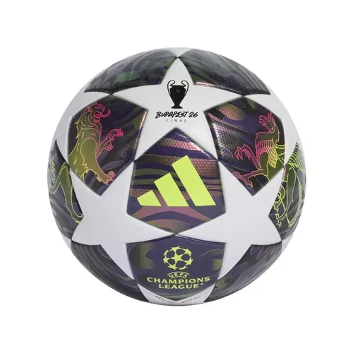 adidas UCL LGE F Fußball – Größe 5 in dpurpl-white-yellow - Robuster Trainings-Fußball für Erwachsene, ideal für das Champions League Finale; nahtlose Konstruktion sorgt für optimale Spielbarkeit und Langlebigkeit.