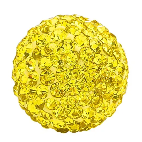 Morella Damen Engels Klangkugel Zirkonia gelb Ø 16 mm