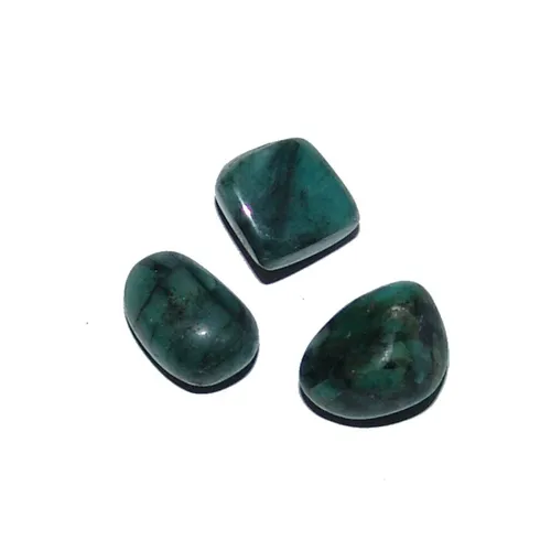 Stück Smaragd kleine Trommelsteine A*extra Qualität ca. 6 - 8 Gramm, ca. 10 -  3