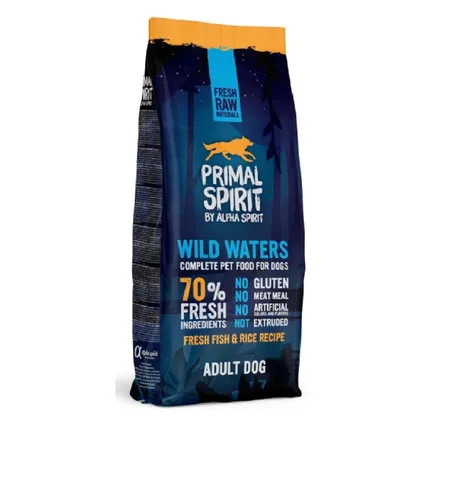 Primal Spirit 70% Wild Waters Hundefutter für Erwachsene 12 kg