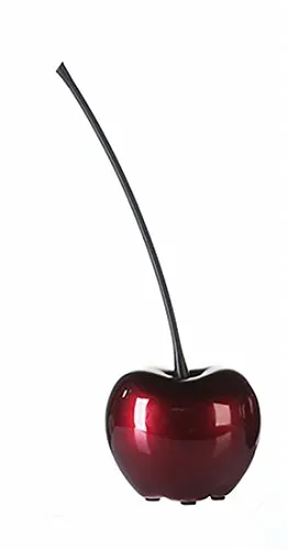 Gilde Kirsche Celebration Dekoration - Figuren, Skulpturen & Statuen – stilvolle Keramikskulptur in elegantem Dunkelrot, ideal für festliche Anlässe und als Blickfang in jedem Raum.