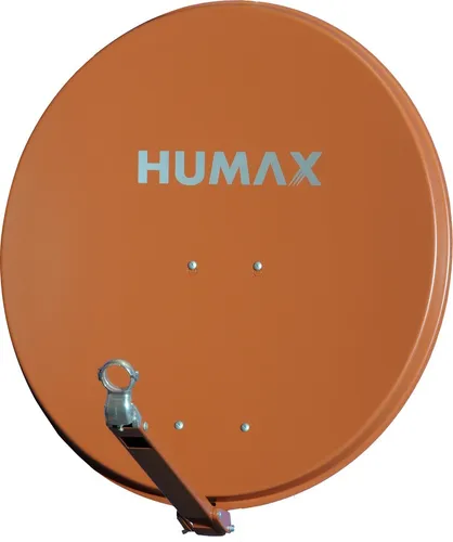 Humax 65 Professional SAT Schüssel mit Edelstahhalterung - Hochwertige SAT-Antenne in Ziegelrot, inklusive robuster Edelstahhalterung für langlebige Stabilität und besten Empfang.