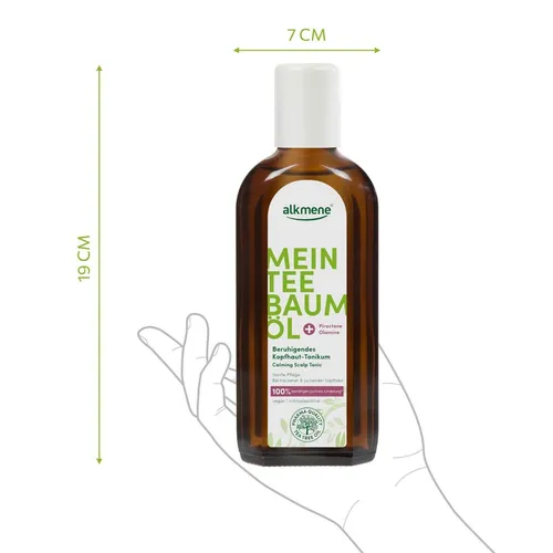 Alkmene Teebaumöl Kopfhaut-Tonikum 250ml - Haartherapien, -öle & -schutz mit Piroctone Olamine für beruhigte Kopfhaut und gesunde Haare, vegan und für alle Haartypen geeignet.