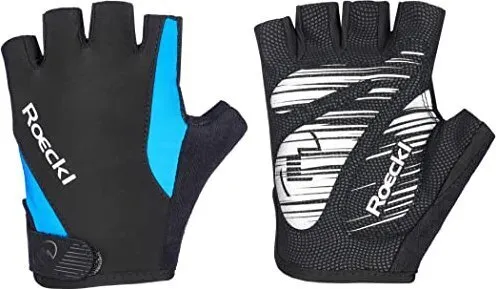 Roeckl Sports Basel Radhandschuhe schwarz/blau 6,5 - Radhandschuhe mit erstklassigem Grip und FLEX-FOAM Polsterung für maximalen Komfort. Ideal für Fahrten nach der Arbeit oder entspannte Wochenendausflüge.