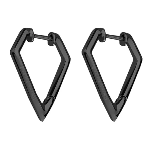 LIEBESKIND BERLIN Damen-Creolen Edelstahl mattiert - LJ-0060-E-22 - Ohrringe für Damen mit Steckverschluss, elegante mattierte Oberfläche für einen zeitlosen Look.