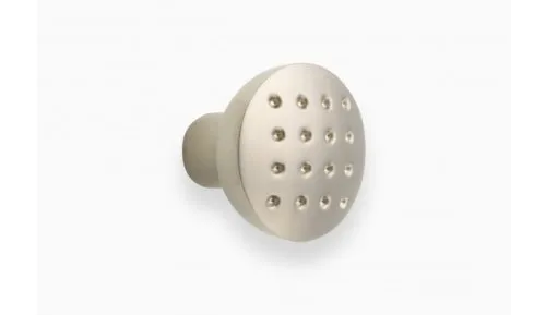 Knopf Möbelknopf Schrankknopf Metall matt nickel DM = 27mm H =24 mm