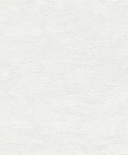 Rasch Tapete 102611 - Überstreichbare Vliestapete mit Putz-Struktur in Weiß - Kollektion: Wallton