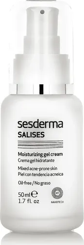 Sesderma Salises - Moisturizing Gel Cream 50ml - Tagespflege mit 50 ml, spendet intensive Feuchtigkeit und ist ideal für fettige und zu Akne neigende Haut.