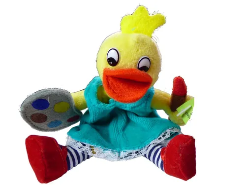Beleduc Fingerpuppe Serie Tierische Berufe Künstlerin Madame KreativeDabble Duck