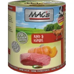 Mac's Dog Rind und Kürbis 800g