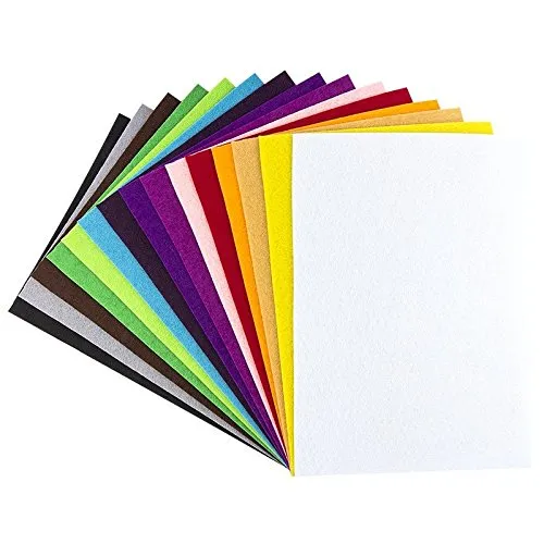 Ideen mit Herz Filz, 2mm stark, DIN A4, 15 Bogen | DIY, Patchwork, Handwerk, Filzstoff, Bastelfilz (15 Farben)
