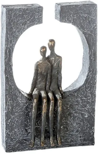Casablanca - Skulptur Deko Figur Zweisamkeit - Statuen aus Kunstharz, 27,5 cm hoch, ideal als Geschenk für besondere Anlässe und fügt sich nahtlos in jeden Einrichtungsstil ein.