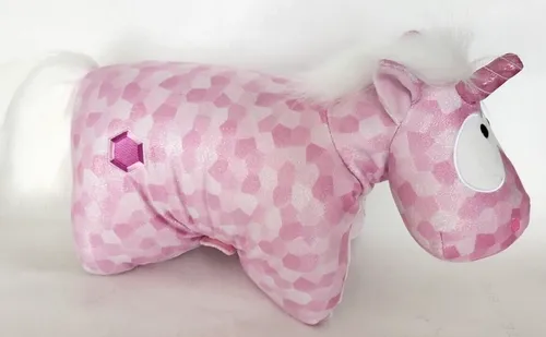 NICI 47636 Theodor & Friends Einhorn Pink Diamond Kuscheltier Kissen 40x30cm - Kuscheliges Einhorn-Kissen in Pink für Jungen & Mädchen. Ideal für das Kinderzimmer oder Spielzimmer, sorgt für ein gemütliches Ambiente und lädt zum Spielen ein.