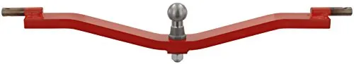FK Söhnchen Ackerschiene verdrehsicher mit Kugelkopf, Kat II, bis 2 Tonnen Zuglast, Anhängerkupplung (rot, für Traktor)