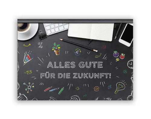 JUNAPACK Abschiedskarte mit Umschlag XXL A4 lustige Klappkarte Jobwechsel Kündigung Kollegen, Witzige A4-Klappkarte mit UV-Lack, viel Platz und passendem Umschlag