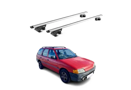 OMAC Dachträger für Ford Escort Kombi (1993-2000) - Leicht, abnehmbar & multifunktional - Hochwertige Aluminium-Dachträger für Ford Escort Kombi. Leicht, wasserbeständig und ideal für Fahrrad- und Skiträger. Perfekt für alle Reisebedürfnisse!