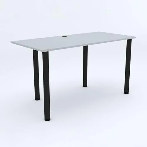 AKKE Gaming Tisch 120x60 cm - Höhenverstellbar und Kabelmanagement - Computertisch mit integrierter Kabeldurchführung für ein aufgeräumtes Gaming-Setup. Höhenverstellbar für optimalen Komfort und Belastbarkeit bis 60 kg – ideal für leidenschaftliche Gamer!