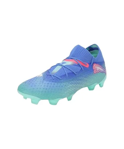 PUMA Unisex Future 7 Uhr, Bluemazing White Electric Peppermint, 44.5 EU - Fußballschuhe mit Dynamic Motion System für optimale Agilität und Geschwindigkeit, ideal für Leistungsträger auf dem Platz.
