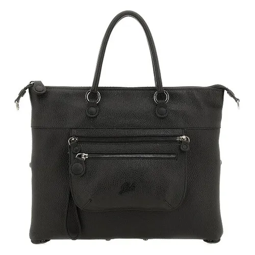 Gabs Lavinia Handtasche aus Leder 37 cm - Schwarz - Elegante Handtasche aus hochwertigem Leder, perfekt für den Alltag und besondere Anlässe.