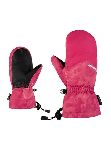 Ziener Kinder LETTERO-Z Ski-Fäustling | Wasserdicht & Atmungsaktiv, Pop Pink, Größe 6