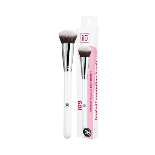 Tb Tools For Beauty - Ilu 109 Foundation Pinsel Für Makelloses Make-up Schminkpinsel Set Mit Hochwertigen Taklon Borsten Ideal Für Flüssige Und Creme Foundations