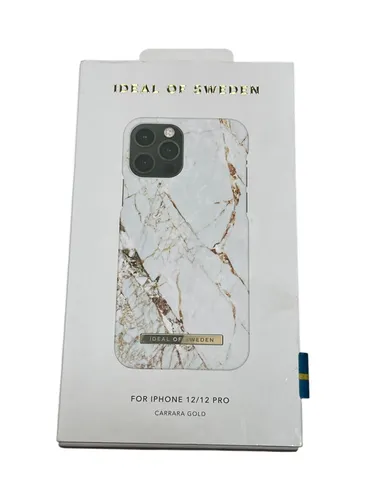 IDEAL OF SWEDEN iPhone 12/12 PRO Fashion Case Carrara Gold - Elegantes Fashion Case für iPhone 12/12 PRO, schützt Ihr Handy stilvoll mit einem edlen Carrara Gold Design.