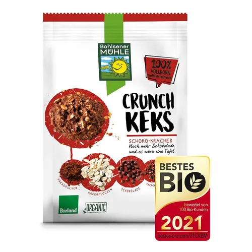 Crunch Keks BIOLAND 150g | BOHLSENER MÜHLE von BOHLSENER MÜHLE