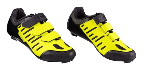 Rennradschuhe FORCE ROAD LASH fluo-schwarz Größe: 44 - Sportliche Rennradschuhe mit 3 Klettverschlüssen für perfekten Halt. Verstärkte Ferse und Zehen bieten zusätzlichen Schutz. Ideal für ambitionierte Radfahrer, die Wert auf Komfort und Leistung legen.