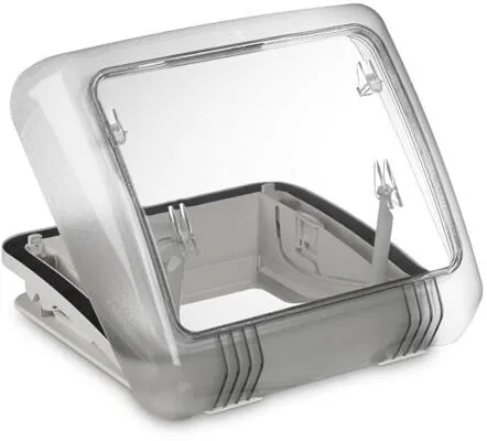 DOMETIC Micro Heki Dachfenster 28x28 cm - Dachfenster für Reisemobile und Wohnwagen, ideal für Badezimmer. Mit Insektenschutz und doppelt verglaster Acrylkuppel für optimale Belüftung und Licht.