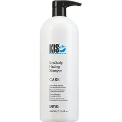 KIS KeraScalp Healing Shampoo 1000ml - Beruhigendes Shampoo für trockene Kopfhaut, ideal bei Schuppen und Haarausfall. Mit natürlichen Feuchtigkeitsspendern und pH-Wert 5,0-5,5 für gesunde Haare und Kopfhaut.