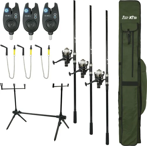 FISH-XPRO Komplettes 23-teiliges Karpfenset