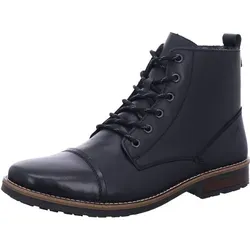Rieker Schnürstiefeletten 33205-00 Herren Schwarz - 44 EU - Wanderschuhe mit Warmfutter und idealer Passform für hohen Tragekomfort, ausgestattet mit Reißverschluss und griffiger Sohle für optimalen Halt.