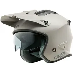 O'Neal Volt Solid Gray Helm SIZE S - Motorradhelm aus robustem ABS mit schweißabsorbierendem, waschbarem Innenfutter und sicherem Microlock Kinnriemen für optimalen Komfort und Sicherheit.