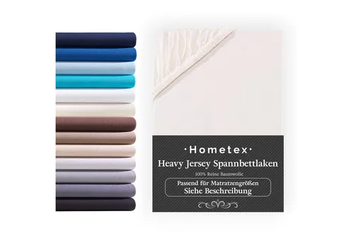 Hometex Premium Textiles Spannbettlaken Exclusive Topper-Spannbettlaken, Jersey, Für Matratzentopper und Boxspringbett Topper