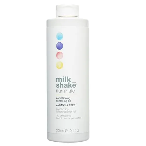 Milk Shake Illuminate Ammonia Free Haaröl 300 ml - Haarkuren: Ammoniakfreies Aufhellungs-Öl für bis zu 4 Stufen Aufhellung, pflegt das Haar intensiv und lässt sich leicht auftragen.