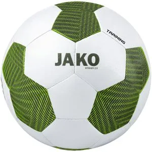 Jako Fußball 2353 Trainingsball Striker 2.0 - FIFA BASIC-zertifizierter Trainingsball, handgenäht mit 32 Panels für optimale Spielbarkeit und Langlebigkeit, ideal für Training und Freizeit.
