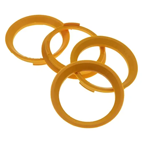 4X Zentrierringe 70,4 x 60,1 mm Gelb Felgen Ringe Made in Germany
