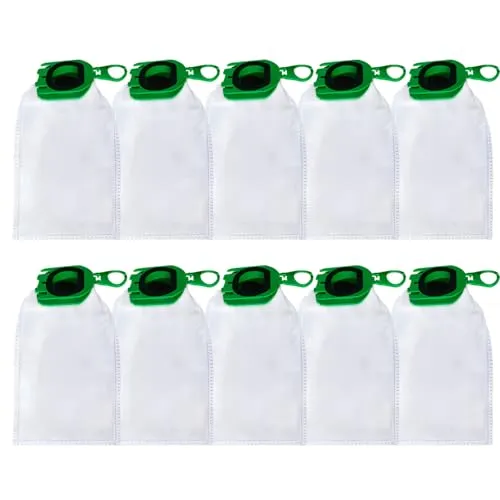 HUAREW 10 Stück Staubsaugerbeutel für Vorwerk Kobold VB100, Beutel Filtertüten für Vorwerk Kobold VB100 VB 100 FP100 FP 100 Akku-Staubsauger