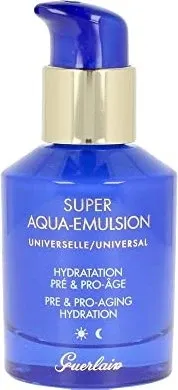 GUERLAIN Super Aqua Emulsion Universal 50 ml - Anti-Aging-Creme für Damen, spendet intensive Feuchtigkeit, verbessert die Hautelastizität und reduziert Falten für ein jugendliches Aussehen.