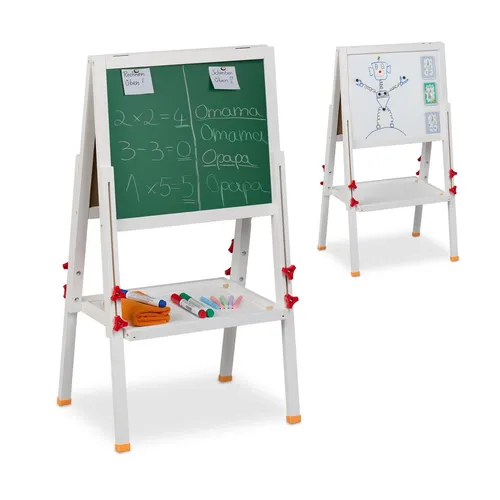 Kinderstandtafel Whiteboard Kreidetafel – Magnetische Stehtafel für kreative Kinder - Maltafeln & Zubehör, ideal für kreative Aktivitäten, mit einer magnetischen Oberfläche für noch mehr Spielspaß.