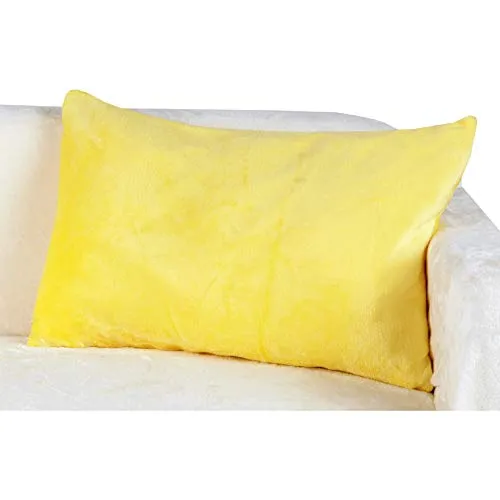 Bestlivings Kissenhülle Kuschel Celina, in der Größe 40 x 60cm - Gelb - Kissenbezug mit Reißverschluss