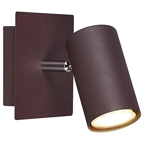 Trio Leuchten Wandspot Marley 802400124, Metall rostfarbig, Wandspot 1-flammig, exkl. 1 x GU10