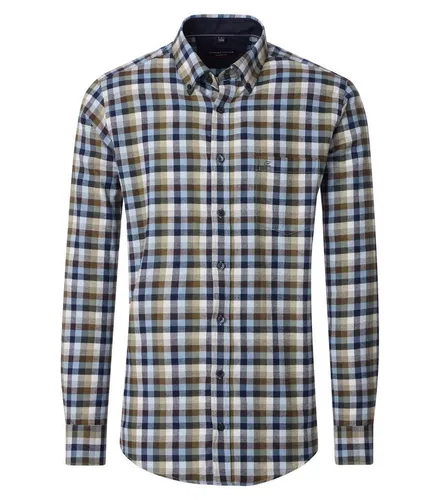 CASAMODA Langarmhemd - Stylisches Langarmhemd aus hochwertiger Baumwolle, ideal für Freizeitlooks. Das dezente Karomuster ermöglicht vielseitige Kombinationen, perfekt für jeden Anlass. Ein Must-Have für deine Garderobe!