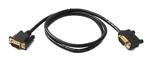 SYSTEM-S D Sub15 Kabel 100 cm HD VGA 15 Pin Stecker zu Stecker DB15 Winkel Right Angled Adapter