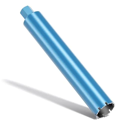 Wiltec Diamantbohrkrone Typ 1 (Shark) Ø 82 mm, Bohrkrone 450 mm, 1¼ UNC Nassbohrkrone, Diamantbohrer für Beton, Stein, Granit