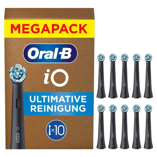 Oral-B iO Aufsteckbürsten – Ultimative Reinigung für Zahnbürsten - Ersatzzahnbürsten für Oral-B iO, mit farbwechselnden Borsten für optimale Reinigung und bis zu 100% mehr Plaque-Entfernung am Zahnfleischrand.